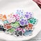 40 Pcs Dog Cat Paw Shape Charms Pendants for DIY Jewelry Making (Multicolor)
